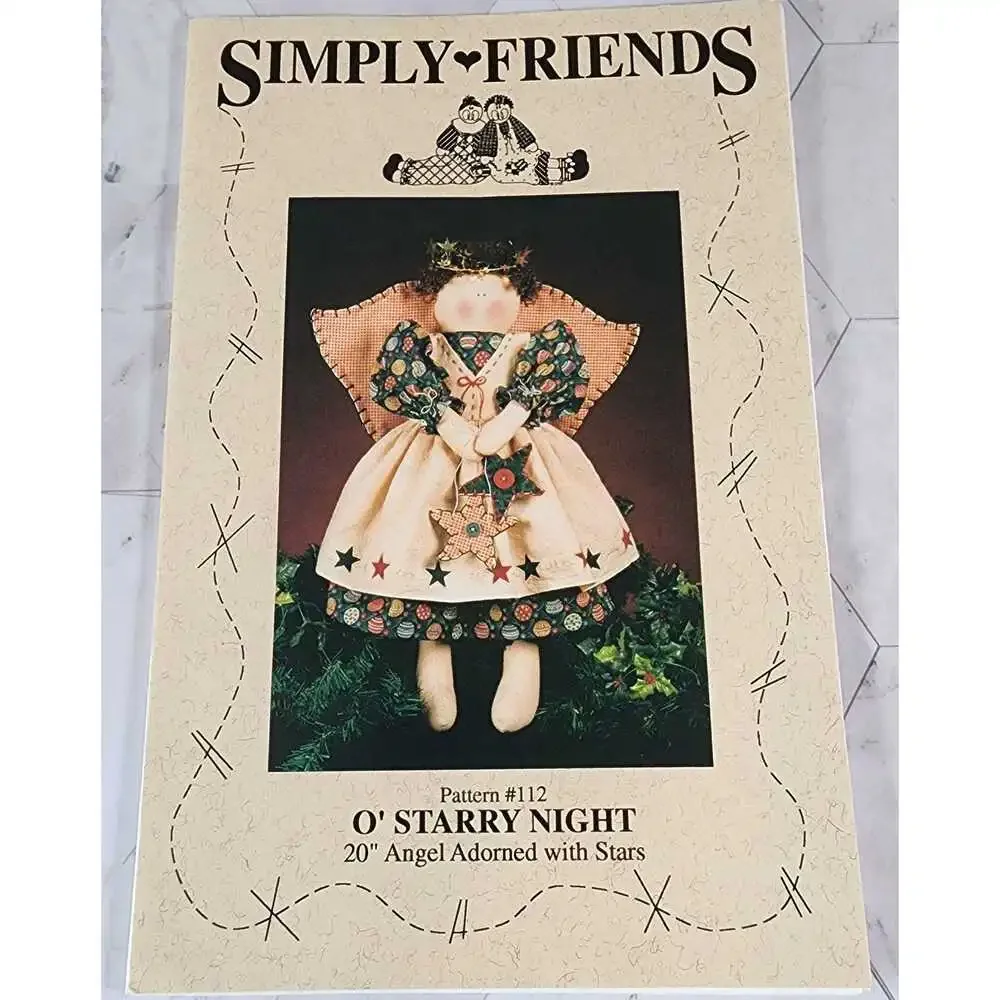 Starry Night Angel Pattern: Simply Friends Vintage Sewing Project (Uncut #112)